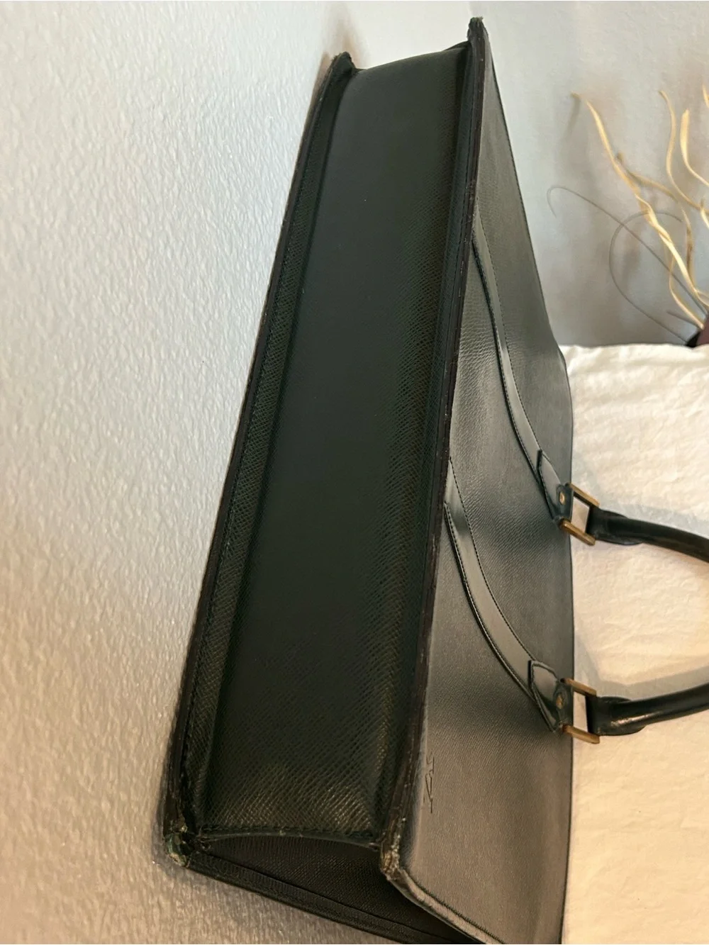 Louis Vuitton Taiga Lozan Leather Briefcase